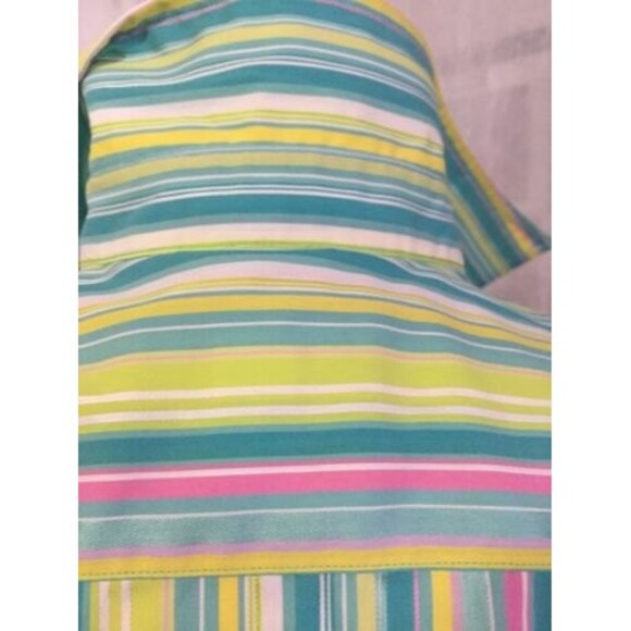 Lilly Pulitzer Women's Shirt Pastel Striped Long Sleeve Blouse Size 6 - Picture 7 of 12